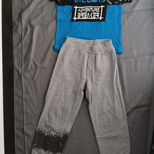 Joyce thin tracksuit set with short-sleeve t-shirt for 5-year-old boy