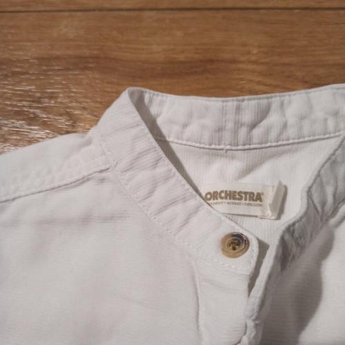 Orchestra white Mao collar shirt 4 years 104 cm like new