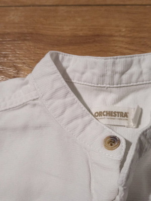 Orchestra white Mao collar shirt 4 years 104 cm like new