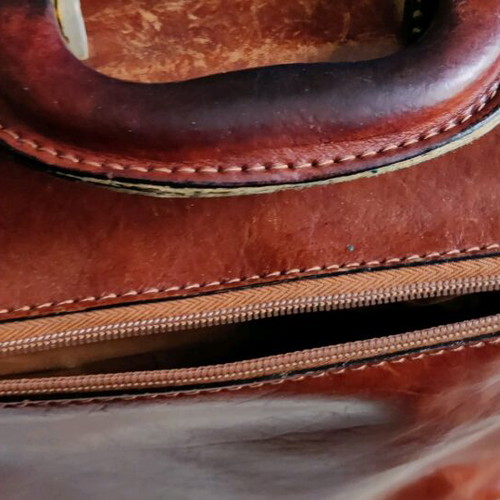 I santi leather briefcase like new