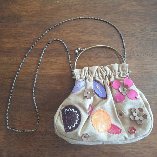 Women's bag new, beige with inner pocket