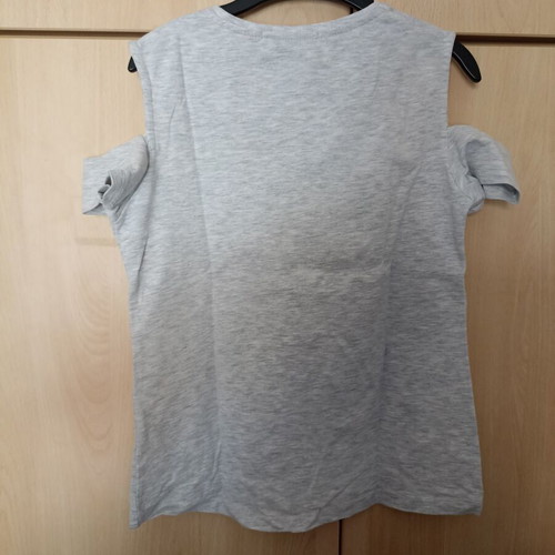 Mini Raxevsky Top like new, size 152 cm, gray with colorful sleeves