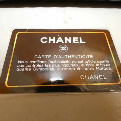 Chanel Chevron Long Flap Wallet patent leather vintage 2005-2006 like new
