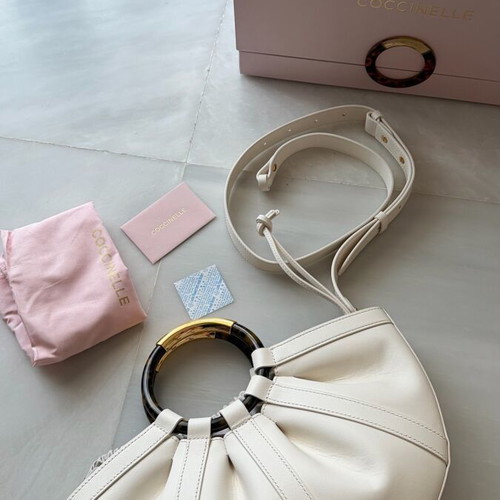Coccinelle Shell crossbody bag new, white