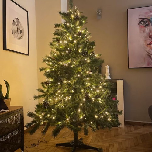 Christmas tree new, lush and impressive