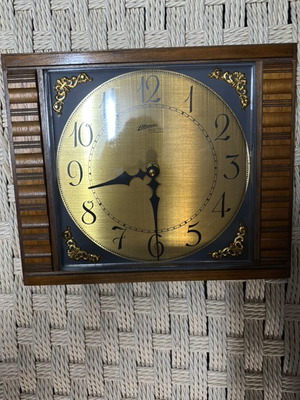 Vintage wall clocks with wooden frame like new