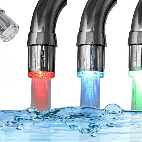 Led faucet lights pack of 3 new, color changing for bathroom or kitchen