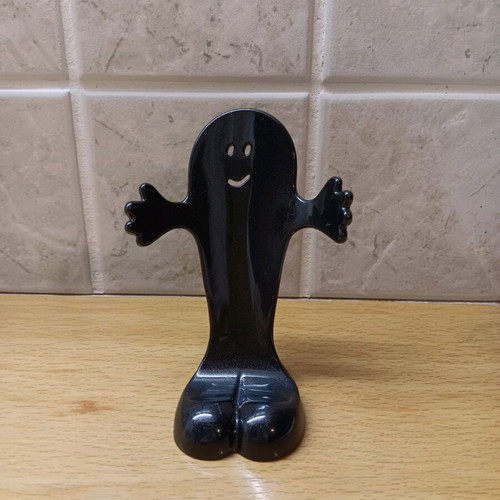 Koziol mobile phone stand new, black-gray acrylic