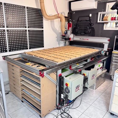CNC Router AVID PRO4898 4’ x 8’ like new with GYRO AIR G-700 dust processor