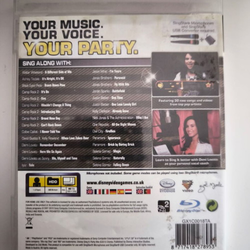 Disney Sing It Party Hits PS3 game used