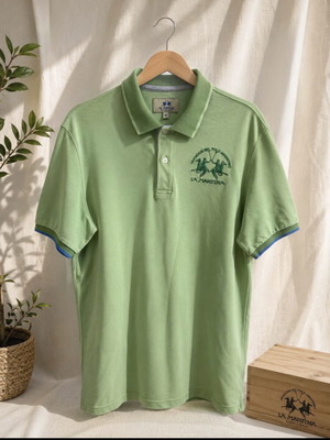 La Martina Polo Shirt Medium like new, light green