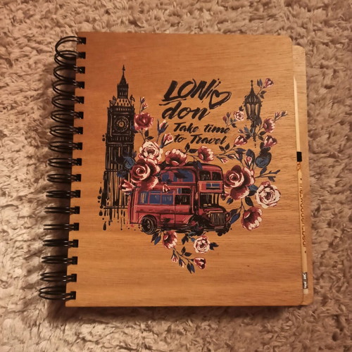 Wooden notebook new with 50 pages