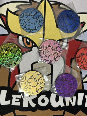 Eeveelutions πρισματικό πακέτο 7 νομισμάτων σαν καινούργιο