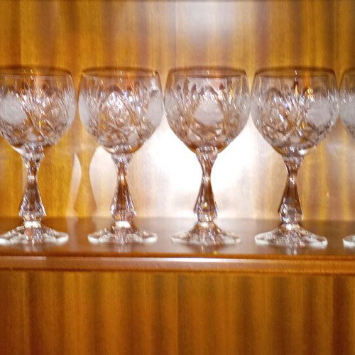 Crystal Water Glasses set of 6 like new