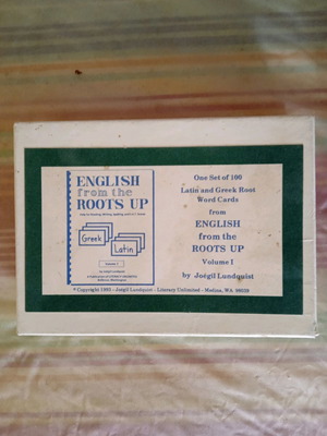 English from the Roots Up Flashcards Vol. 1 used, 1993 edition