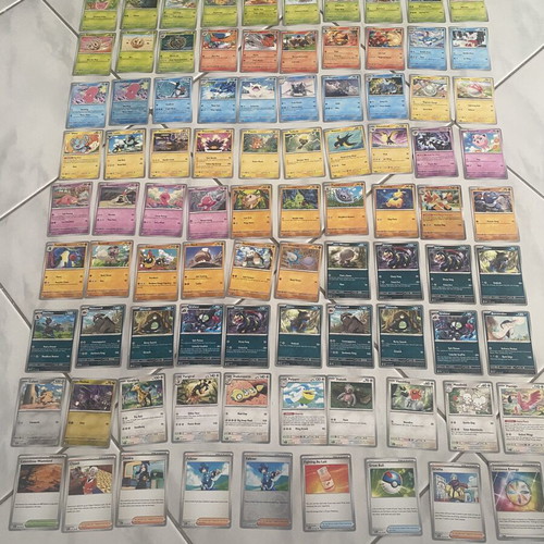 Pokemon cards set Paldea Evolved, 89 single cards like new