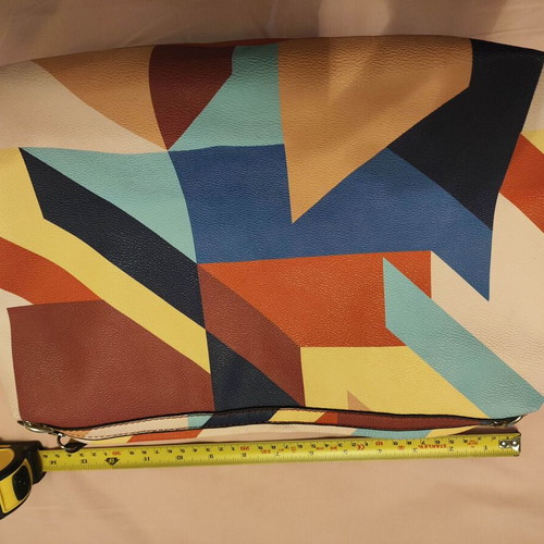 Parfois crossbody bag, colorful geometric pattern