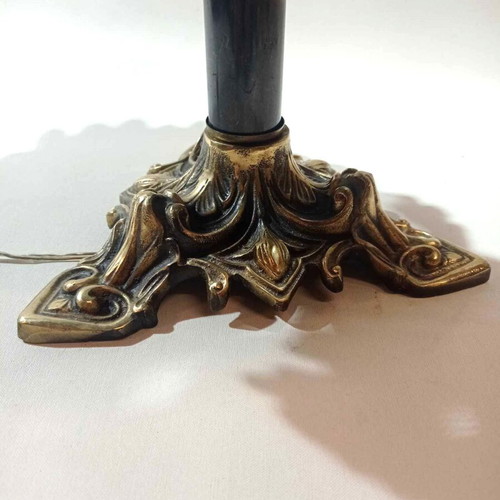 Παλιά επιτραπέζια λάμπα Murano Art Glass ιταλικής τέχνης δεκαετίας '50 σε άριστη κατάσταση