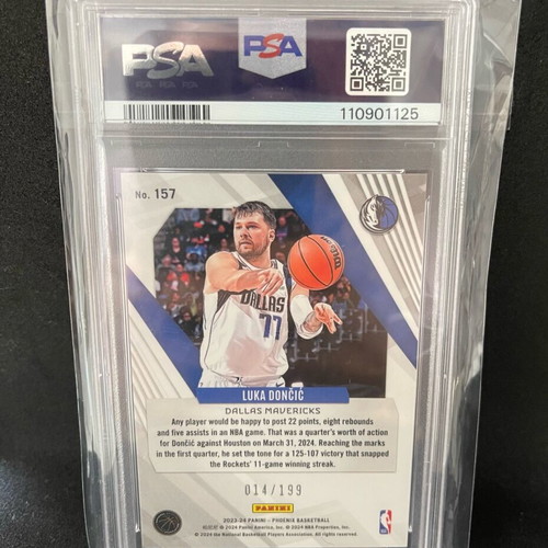 Luka Doncic PSA 10 /199 card like new