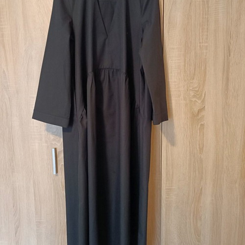 Zara voluminous poplin dress black, like new, size S