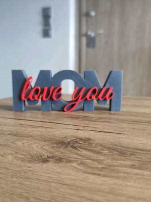 Διακοσμητικό MOM love you καινούργιο, ιδανικό δώρο για τη μητέρα