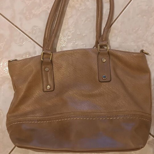 Shoulder bag used, beige, excellent condition