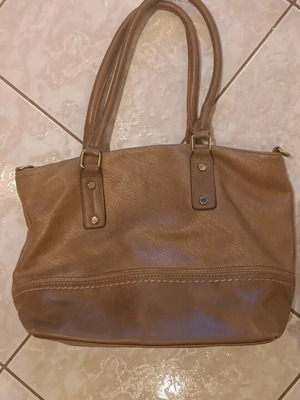 Shoulder bag used, beige, excellent condition