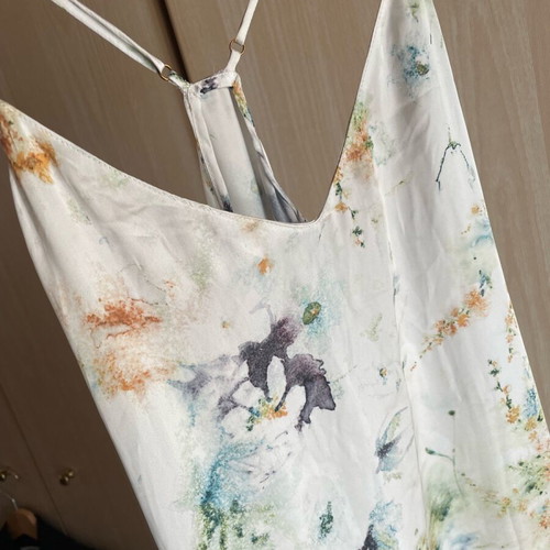 Zara satin dress new, size S, white