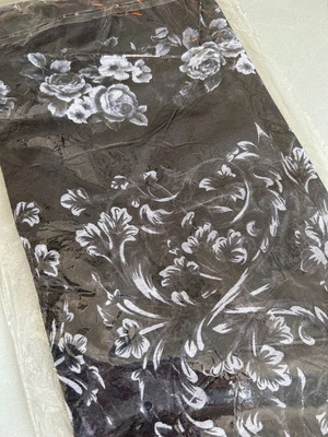 Women's scarf new, black and white