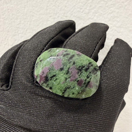 Crystal ring from ruby zioside new, multicolor