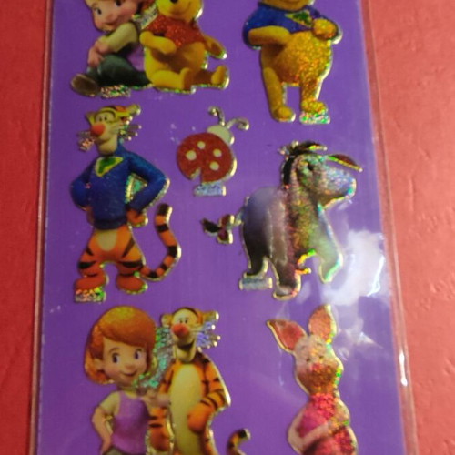Set of 4 Winnie the Pooh and Tigger sticker sheets new