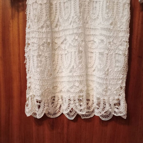 White lace dress Massimo Dutti like new, size M
