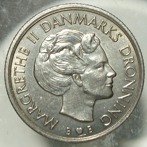 1 Krone 1979 Denmark coin used