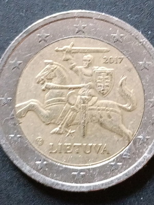 Collectible 2 euro coin Lithuania Vytis like new