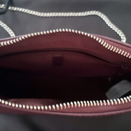 Bershka crossbody bag purple with chain