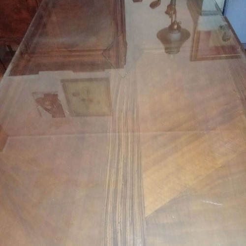 Antique Solid Wood Office Desk used with Marquetry Decoration