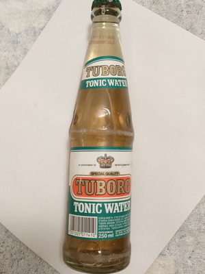 Tuborg Tonic Water 250ml used vintage collectible glass bottle