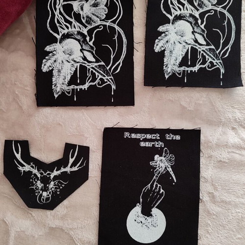 Patch set of 4 new with unique handmade designs