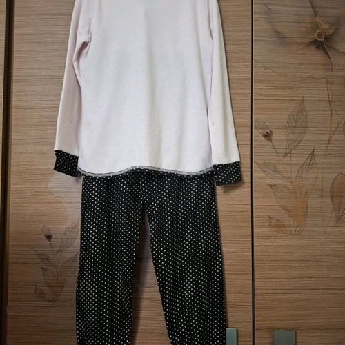 MARA-M Girls' pajamas used, black and pink, 100% cotton