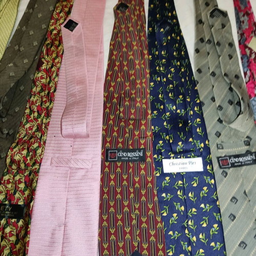 10 branded men's silk ties