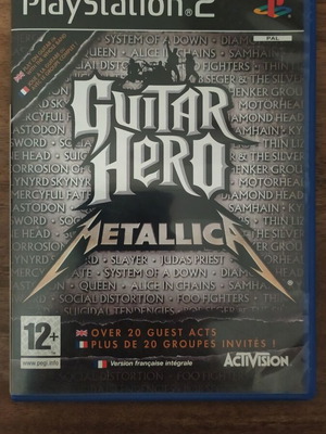 Guitar Hero Metallica PS2 case like new with manual without CD
