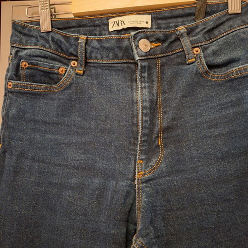 Zara flared jeans size 38, dark blue