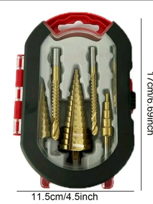 Titanium drill bit set 6pcs new in case