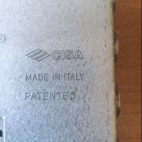 CISA Italian security door lock mechanism used with 4 keys