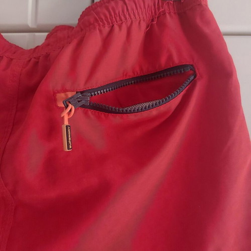 Superdry swim shorts size S like new, red, elastic waist