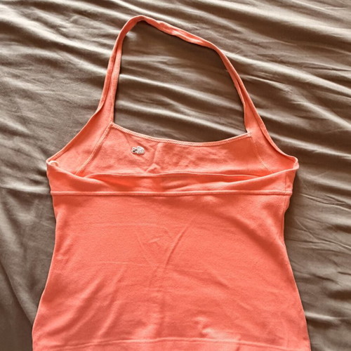 Lacoste coral halter top size 36 like new