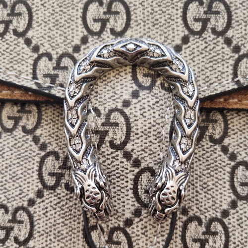 Gucci Dionysus shoulder bag used, super mini edition, beige and brown