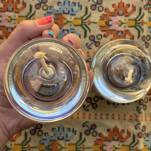Vintage Candlesticks with Wick, Set of 2, Like New
