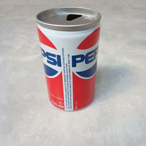 Mini Pepsi can used, collectible promotional 1980-1990