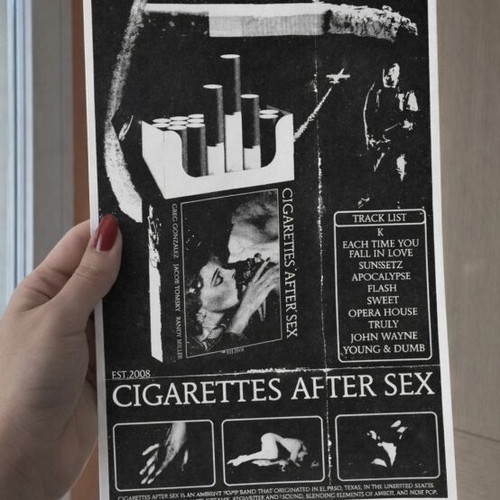 Cigarettes After Sex A4 poster on hard shiny paper new
